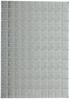 100 x 1 Gramm Silberbarren Heimerle & Meule Tafelbarren